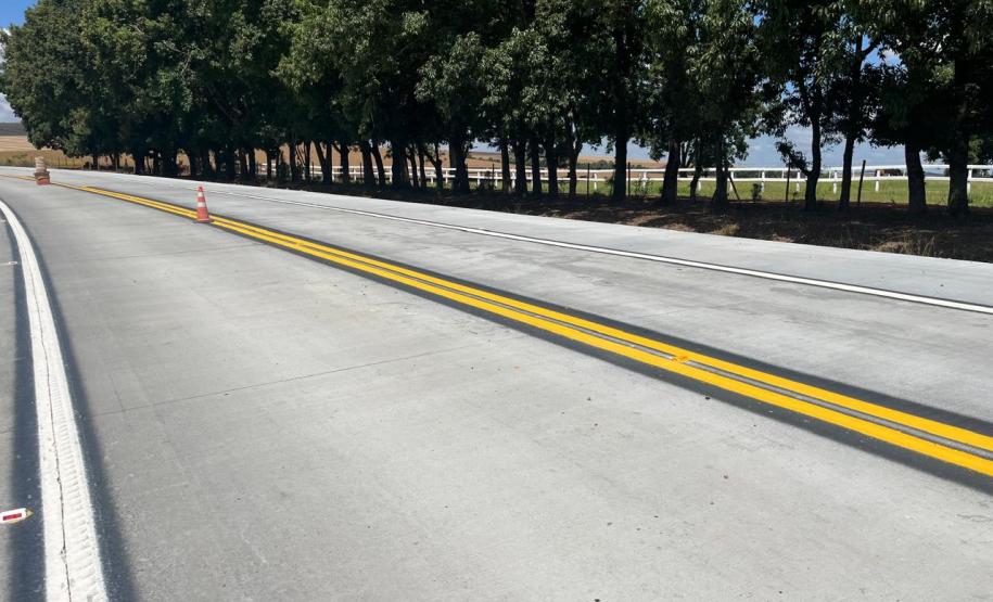 Restauração da PR-151 entre Ponta Grossa e Palmeira tem os primeiros quilômetros prontos