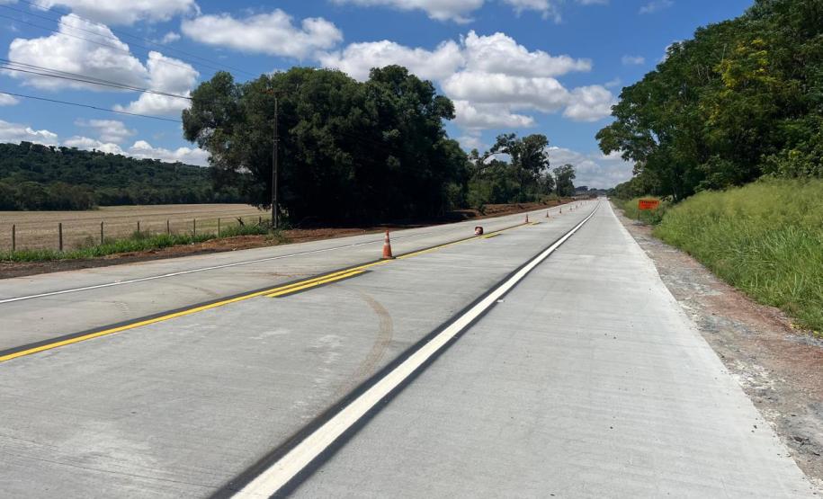 Restauração da PR-151 entre Ponta Grossa e Palmeira tem os primeiros quilômetros prontos