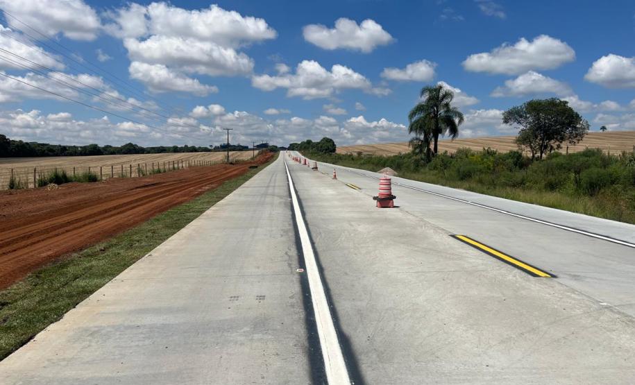 Restauração da PR-151 entre Ponta Grossa e Palmeira tem os primeiros quilômetros prontos