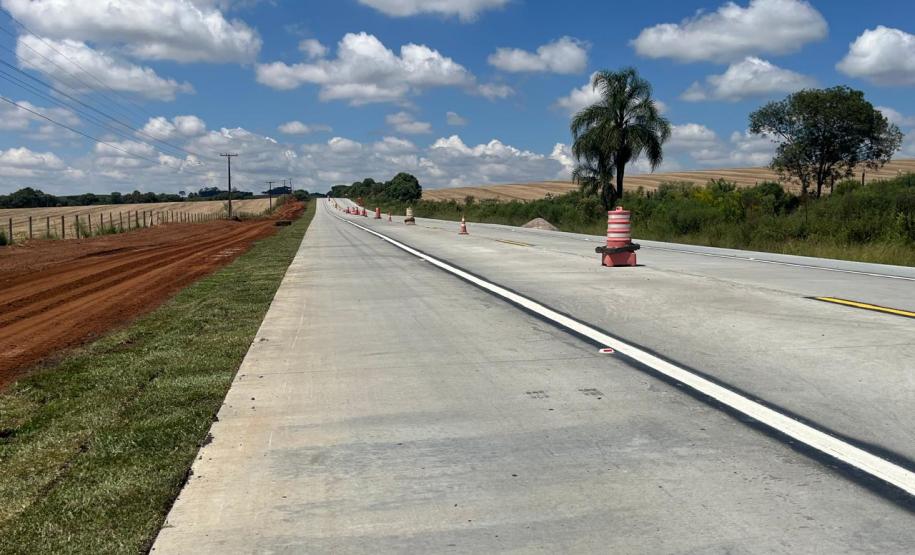 Restauração da PR-151 entre Ponta Grossa e Palmeira tem os primeiros quilômetros prontos