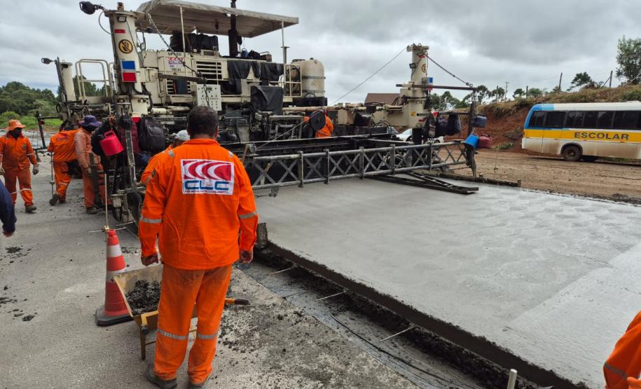 Começa obra de restauração em concreto de rodovias entre Nova Tebas e Pitanga