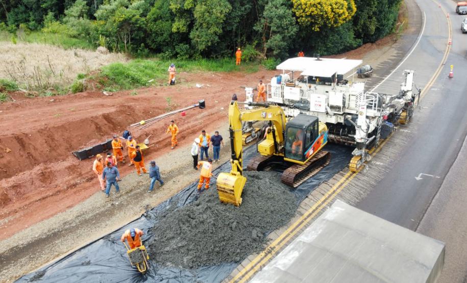 Começa obra de restauração em concreto de rodovias entre Nova Tebas e Pitanga