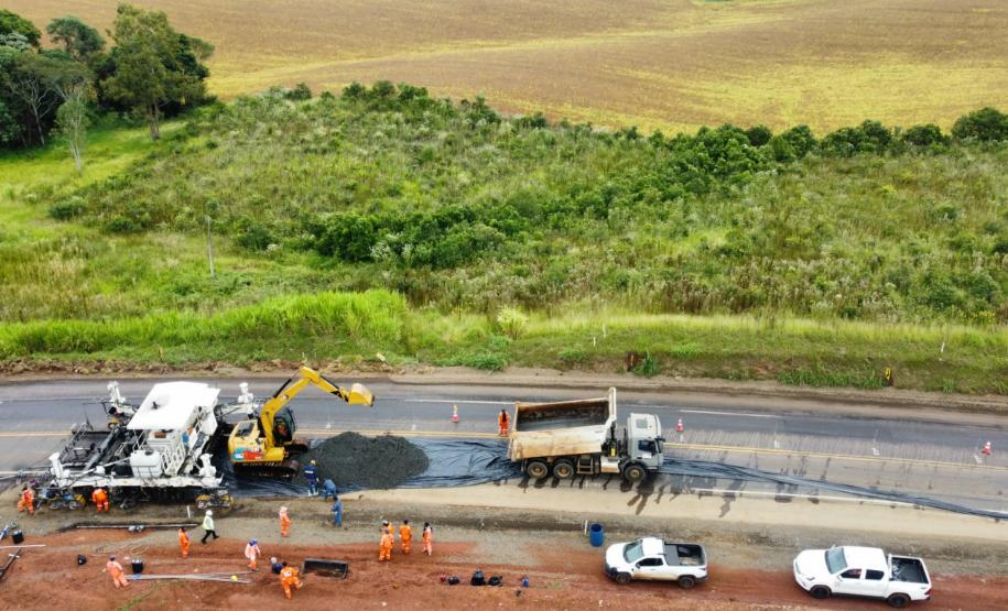 Começa obra de restauração em concreto de rodovias entre Nova Tebas e Pitanga