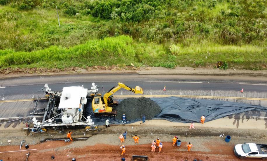 Começa obra de restauração em concreto de rodovias entre Nova Tebas e Pitanga