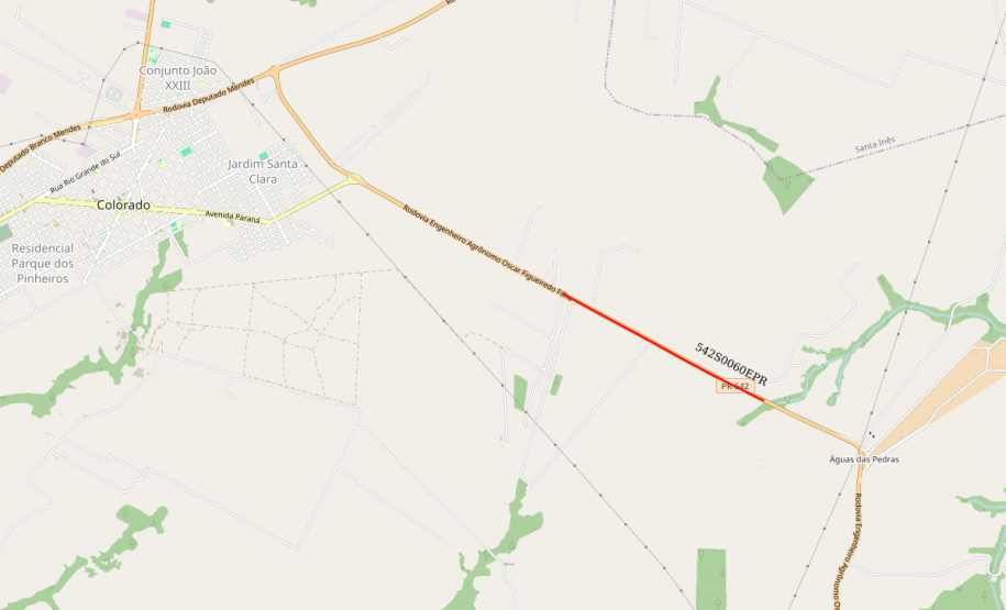 DER/PR contrata elaboração de projeto para restaurar e ampliar a PR-542 em Colorado