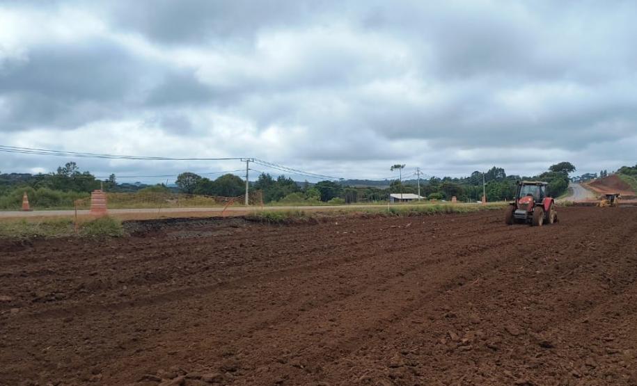 Duplicação em concreto da PRC-466 entre Turvo e Palmeirinha chega a 22,7% de execução