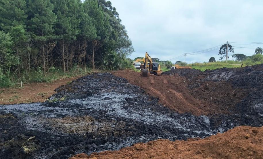 Duplicação em concreto da PRC-466 entre Turvo e Palmeirinha chega a 22,7% de execução