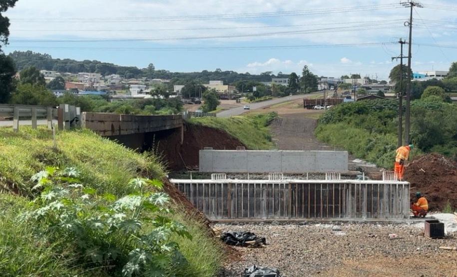 Duplicação em concreto da PRC-466 entre Turvo e Palmeirinha chega a 22,7% de execução