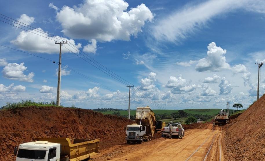 Duplicações em concreto da PRC-466 entre Pitanga e Palmeirinha tem novos bloqueios