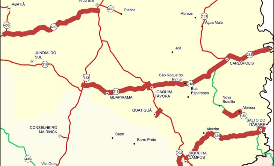 Rodovia entre Carlópolis e Guapirama começa a receber melhorias no pavimento