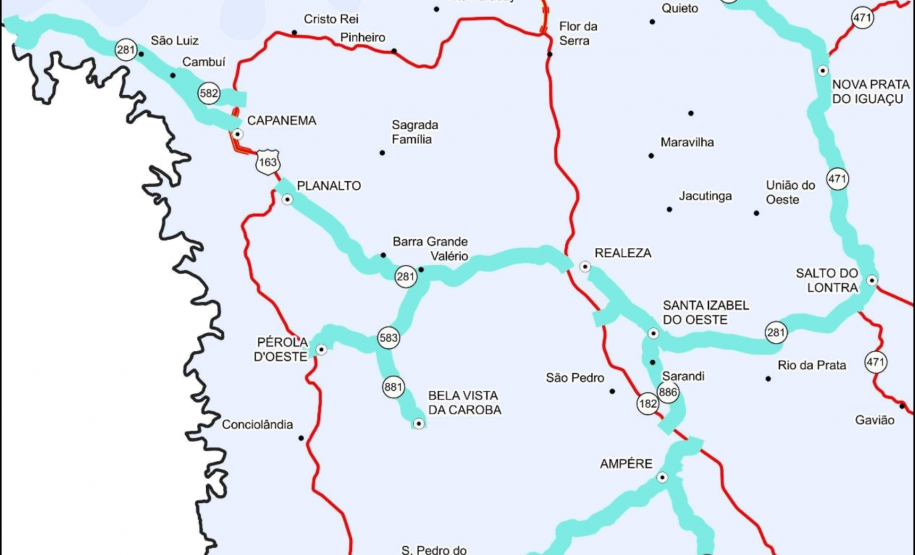 Rodovia entre Salto do Lontra e Santa Izabel do Oeste recebe serviços de conservação