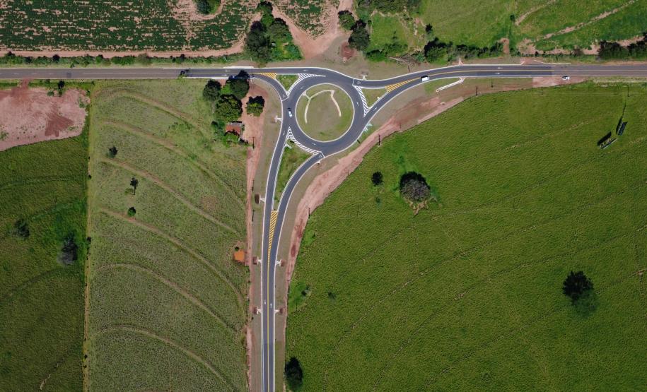 Estado entrega novo trevo rodoviário entre Porto Rico e São Pedro do Paraná