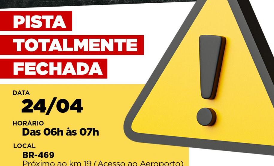 Rodovia das Cataratas terá detonação de rochas na próxima sexta-feira