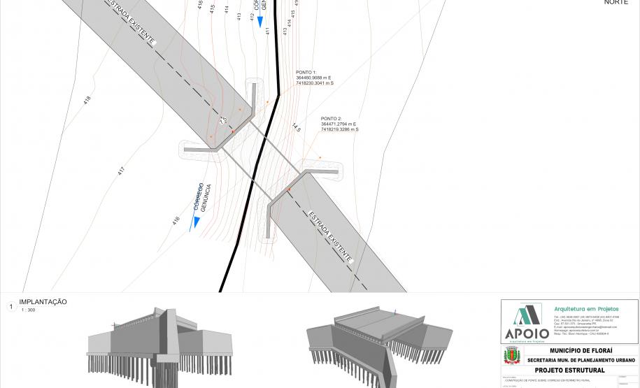 Floraí e Estado vão construir nova ponte para ligar estradas municipais na área rural