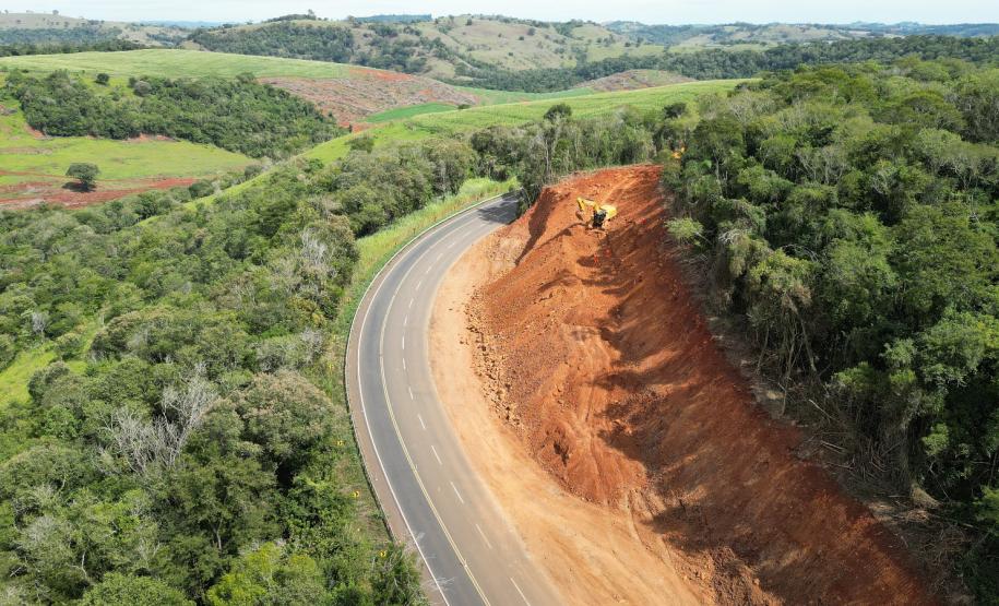 Restauração de rodovias entre Pitanga e Nova Tebas avança no primeiro mês de obras