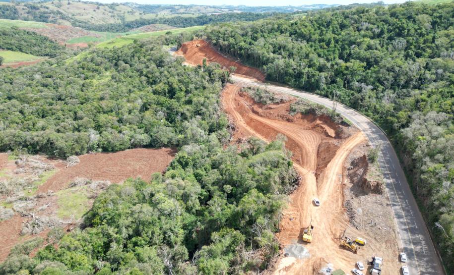 Restauração de rodovias entre Pitanga e Nova Tebas avança no primeiro mês de obras
