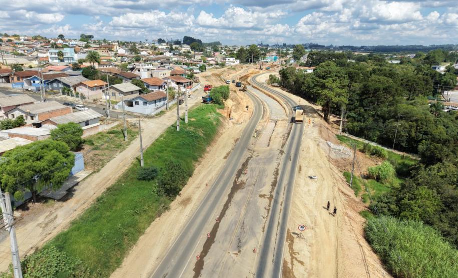 Restauração em concreto da PR-151 entre Ponta Grossa e Palmeira chega perto de 50%