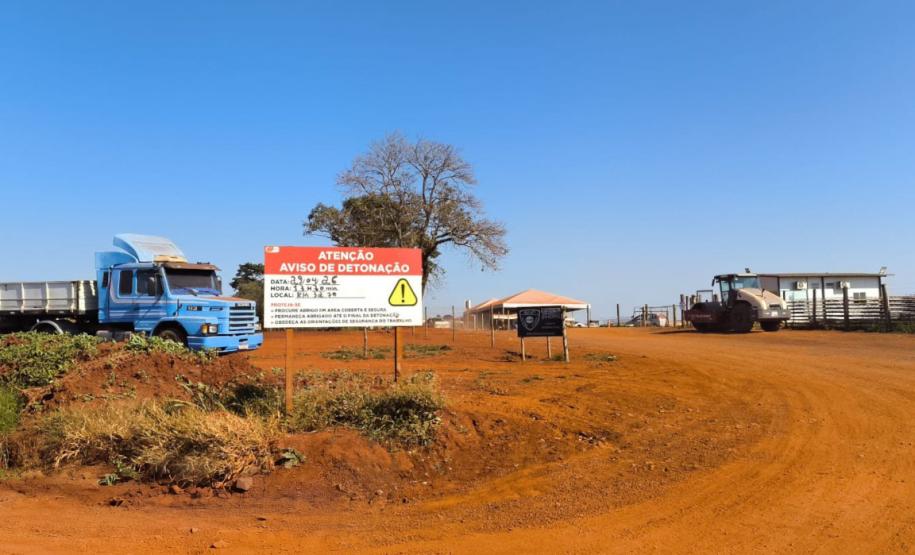 Duplicação da PR-445 terá duas detonações de rochas entre Lerroville e Irerê na quarta-feira