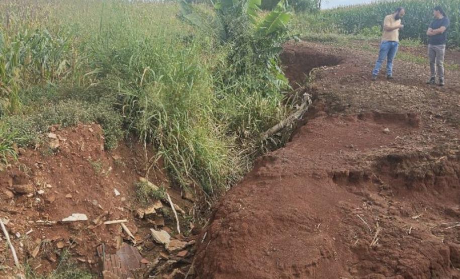 DER/PR vai corrigir erosão e melhorar drenagem de águas em rodovia de Ourizona