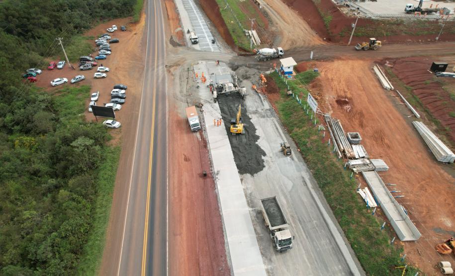 PRC-466 duplicação em concreto entre Pitanga e Turvo