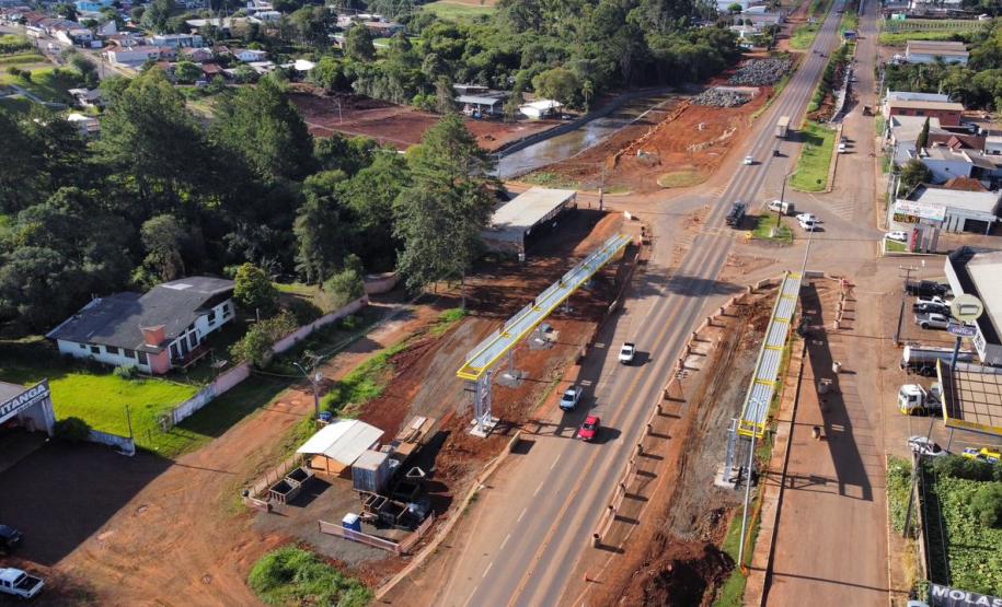 Pitanga terá interdição de rodovia para avançar em obra de nova passarela