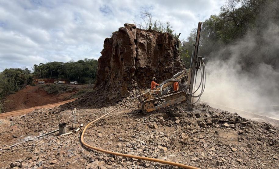 Rodovia em Nova Tebas terá detonação de rochas nesta quarta-feira