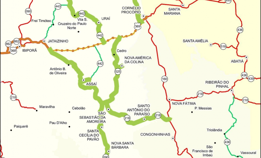DER/PR recupera PR-218 entre Santo Antônio do Paraíso e São Sebastião da Amoreira