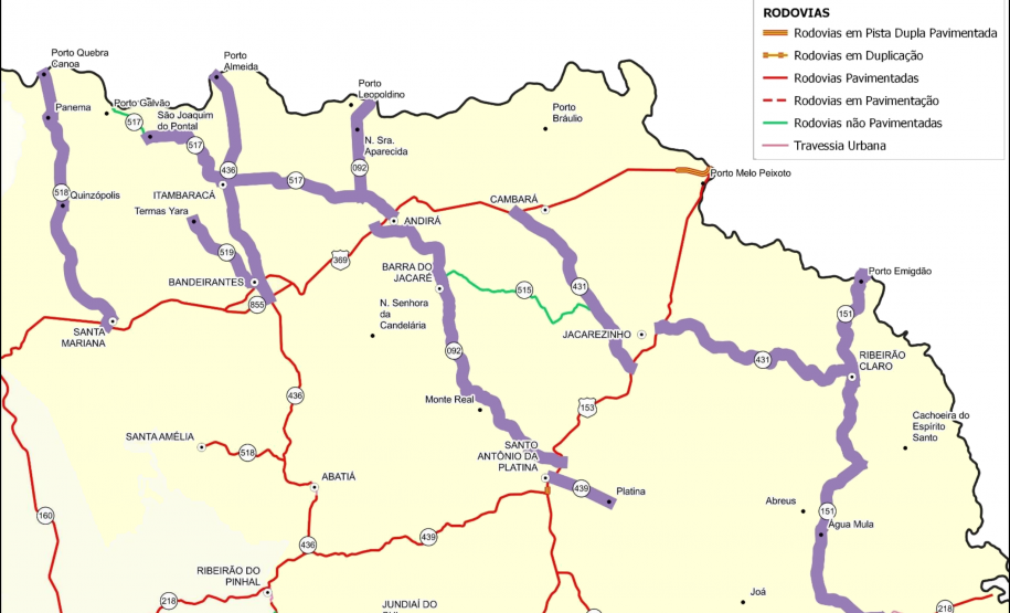 DER/PR começa conservação em 53,1 km da PR-092 na região Norte