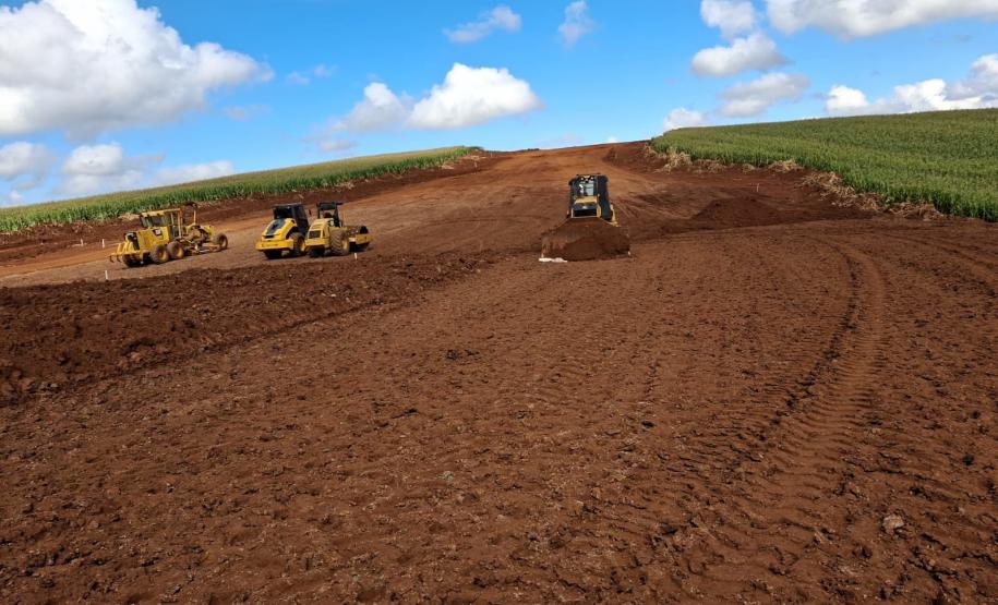 Novo Contorno Noroeste de Pato Branco tem avanços nos serviços de terraplenagem