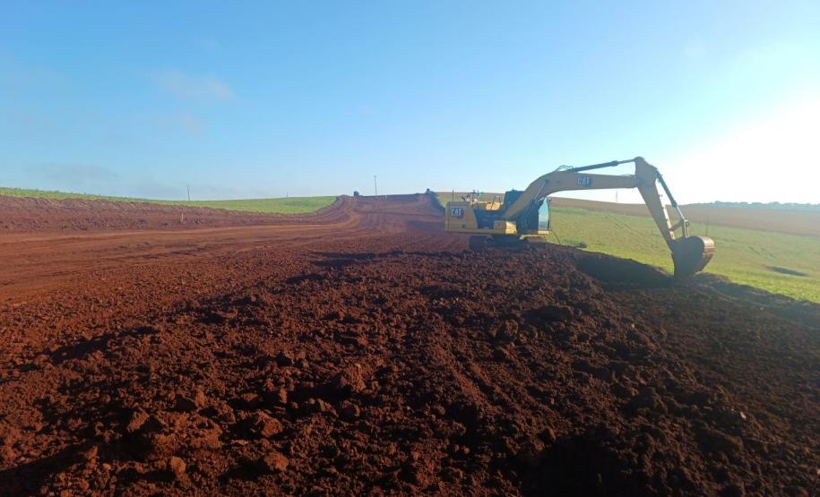 Novo Contorno Noroeste de Pato Branco tem avanços nos serviços de terraplenagem