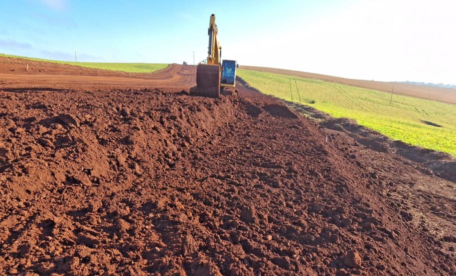 Novo Contorno Noroeste de Pato Branco tem avanços nos serviços de terraplenagem