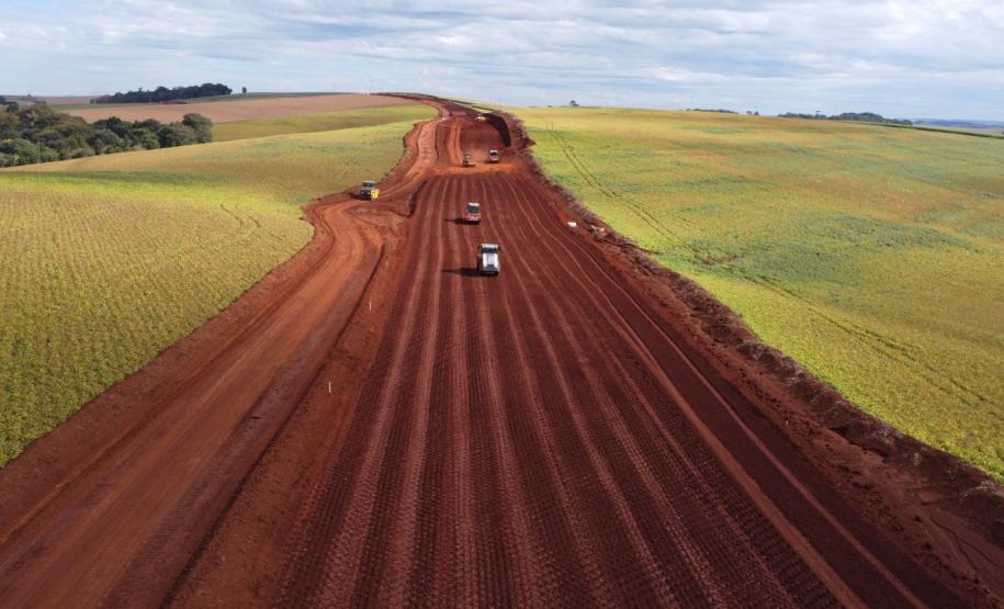 Novo Contorno Noroeste de Pato Branco tem avanços nos serviços de terraplenagem