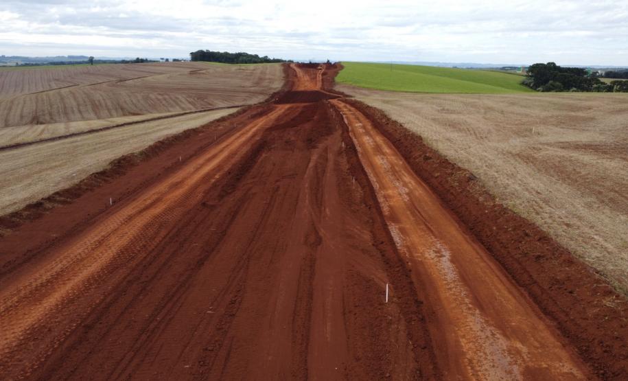 Novo Contorno Noroeste de Pato Branco tem avanços nos serviços de terraplenagem