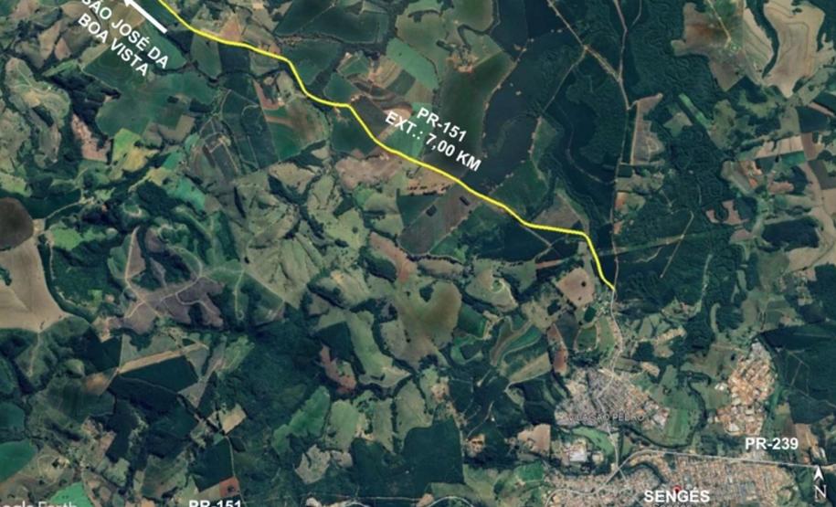 Edital de pavimentação da PR-151 entre Sengés e São José da Boa Vista tem resultado final