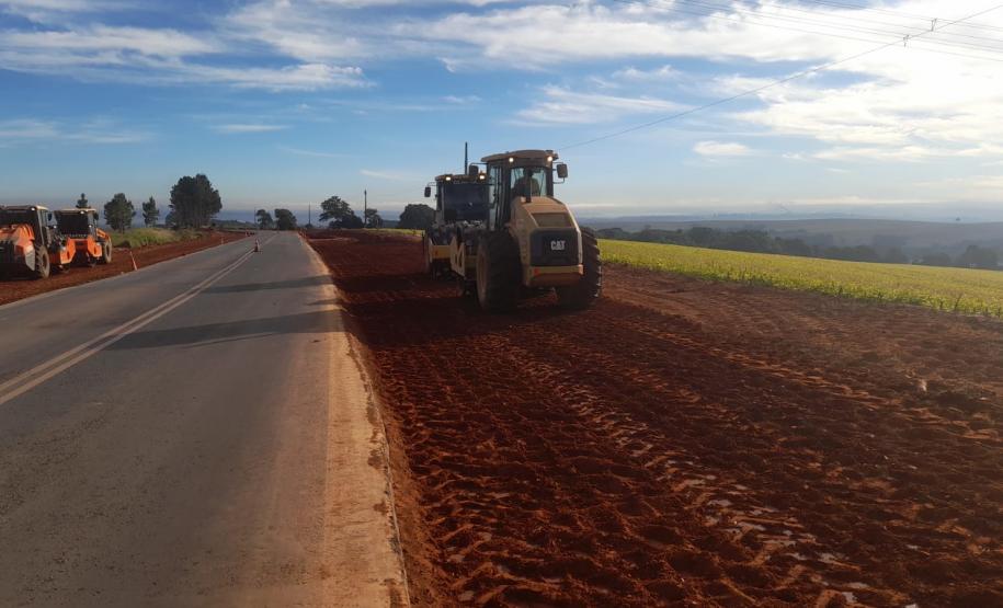 Restauração em concreto da PR-151 entre Ponta Grossa e Palmeira chega a 53% de execução