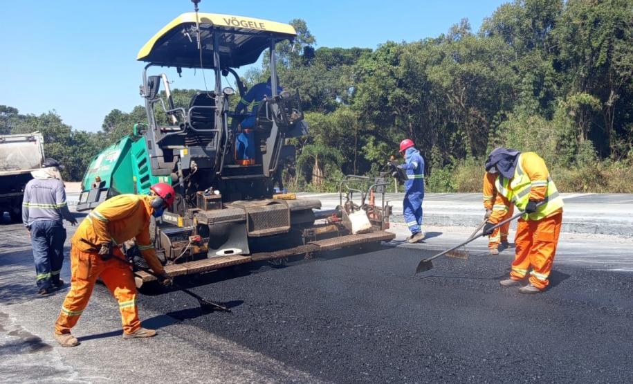 Restauração em concreto da PR-151 entre Ponta Grossa e Palmeira chega a 53% de execução