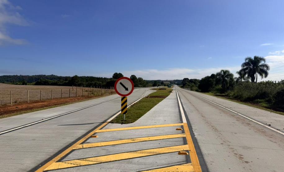 Restauração em concreto da PR-151 entre Ponta Grossa e Palmeira chega a 53% de execução