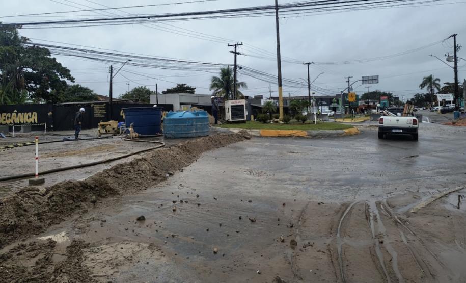 Duplicação da PR-412 entre Matinhos e Praia de Leste avança com viaduto e marginais