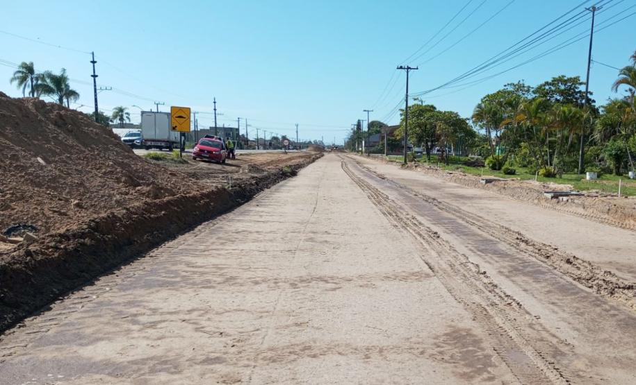 Duplicação da PR-412 entre Matinhos e Praia de Leste avança com viaduto e marginais