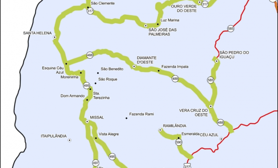 DER/PR promove obras de conservação do pavimento da PR-317 em Santa Helena