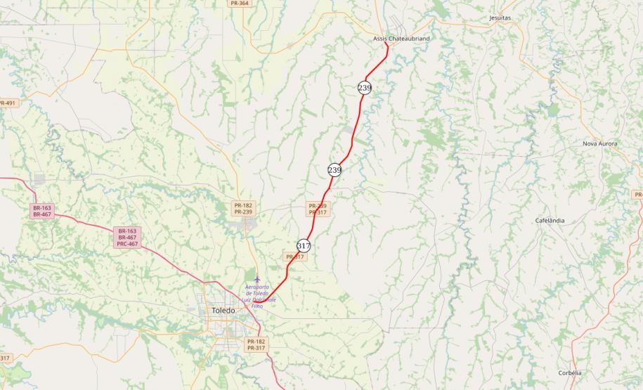 DER/PR homologa licitação das rodovias de concreto entre Assis Chateaubriand e Toledo