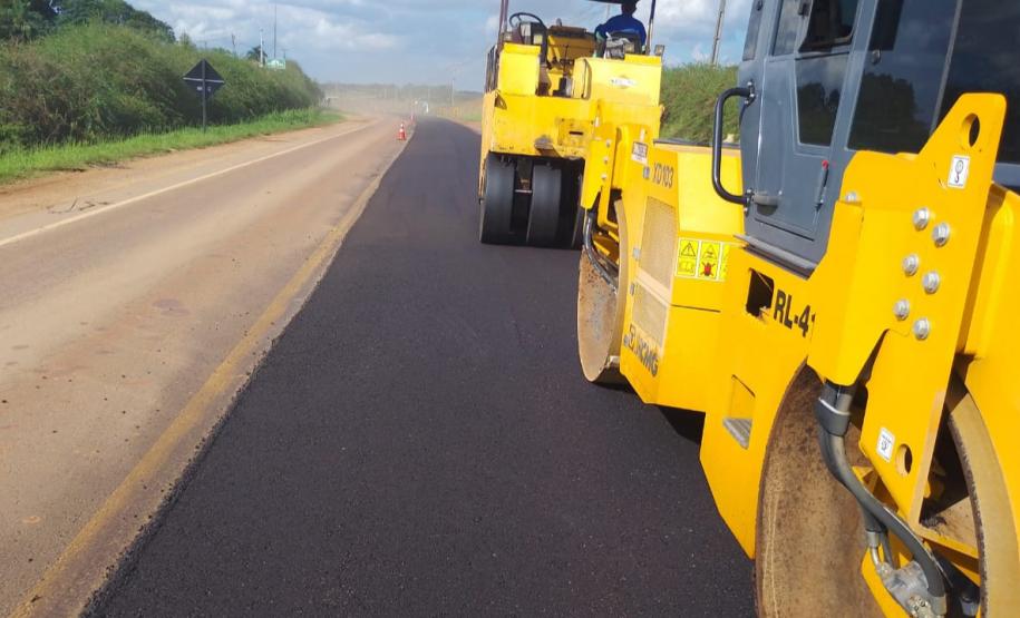 DER/PR recupera pavimento de rodovia entre Castro e Tibagi, nos Campos Gerais