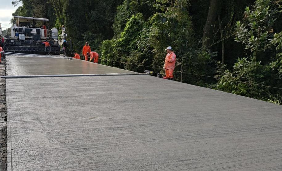 Obra de concreto em rodovias entre Nova Tebas e Pitanga avança em terraplenagem