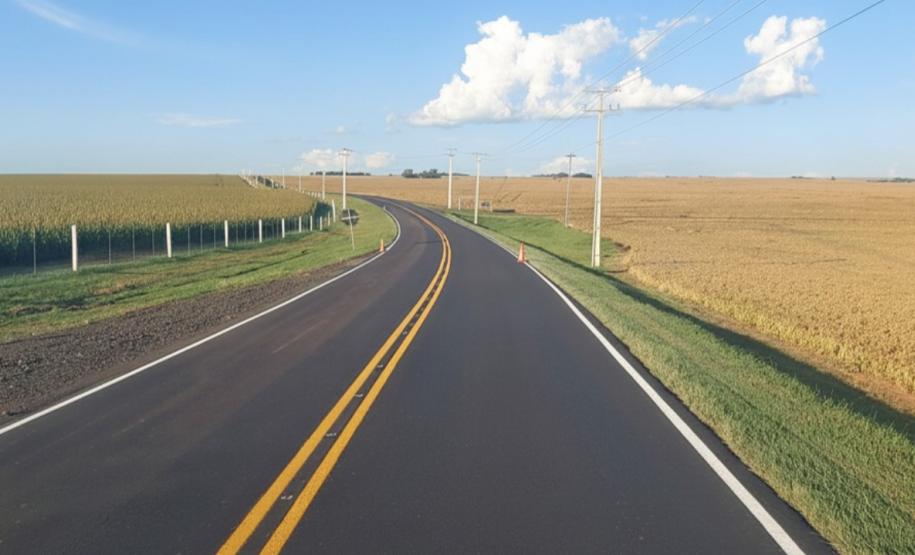 DER/PR recupera pavimento de rodovia entre Castro e Tibagi, nos Campos Gerais