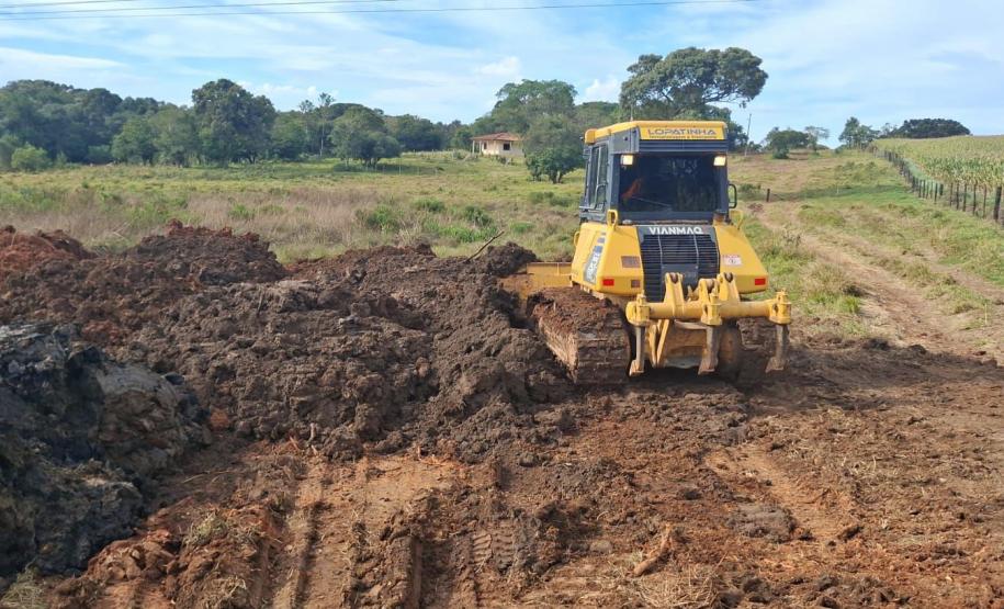 No 3° mês, pavimentação da rodovia entre Imbaú e Reserva chega a 7,5% de execução
