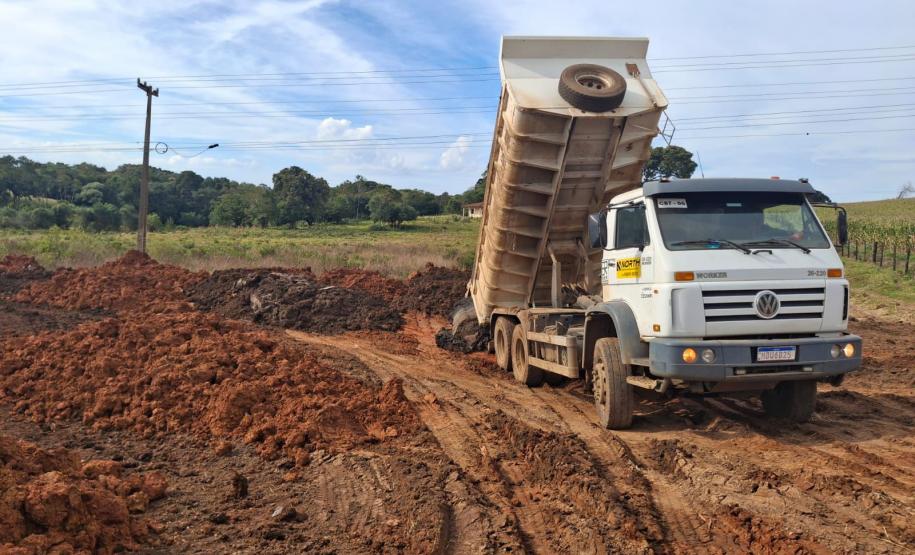 No 3° mês, pavimentação da rodovia entre Imbaú e Reserva chega a 7,5% de execução