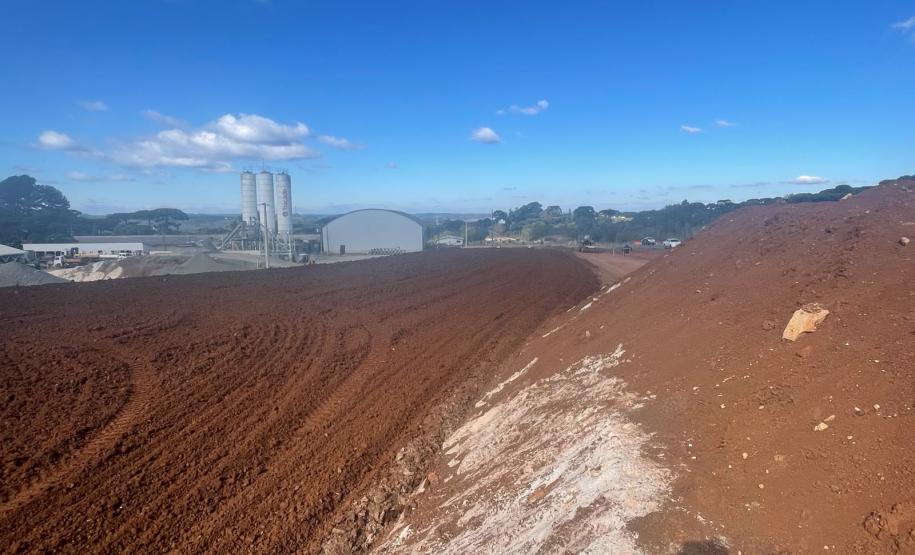 Obras de duplicação em concreto da PRC-466 entre Turvo e Palmeirinha ultrapassam 45%