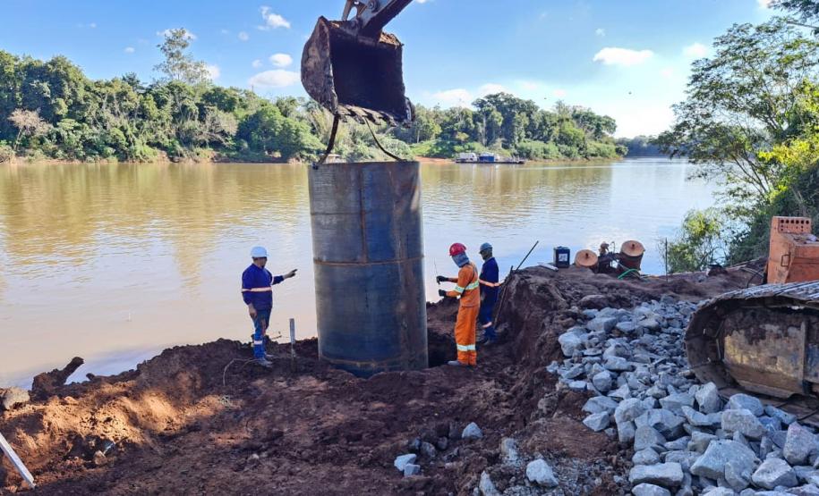 Nova ponte entre Japurá e São Carlos do Ivaí se prepara para começar escavações no Rio Ivaí