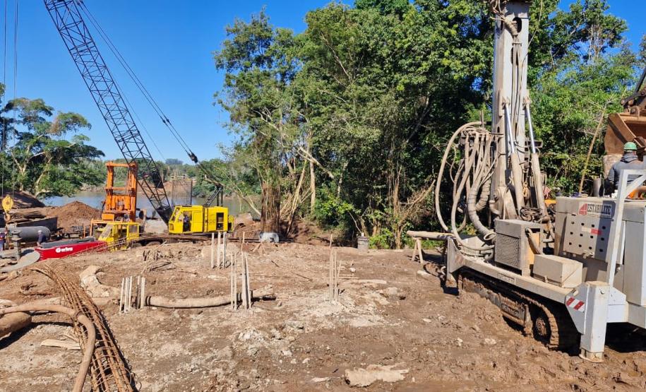 Nova ponte entre Japurá e São Carlos do Ivaí se prepara para começar escavações no Rio Ivaí