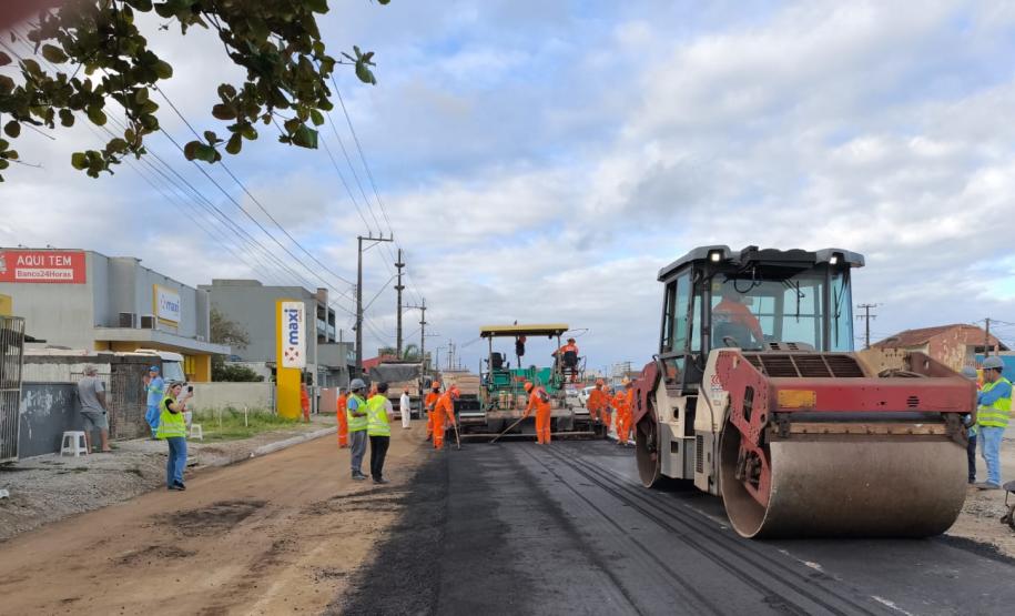 Duplicação de rodovia entre Matinhos e Pontal do Paraná chega a 24%